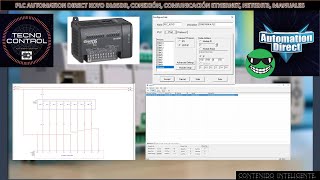 02PLC AUTOMATION DIRECT KOYO D005DR CONEXIÓN COMUNICACIÓN ETHERNET NETEDIT3 MANUALES [upl. by Noreik342]