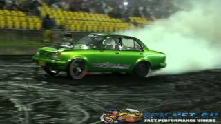 MUNTED SUPERCHARGED ROTARY GEMINI BURNOUT AT SUPERNATS 2013 [upl. by Raybourne]