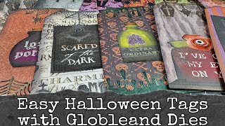 Easy Halloween Tags with Globleland Dies [upl. by Rotsen]