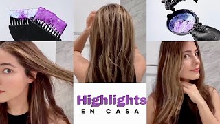 Highlights contouring hair  luces en el contorno de la cara mechasbalayage [upl. by Ferguson]