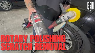 Best Way For Beginner Polishing  Scratch Removal 2024 PampS rotary polisher flex polisher Honda diy [upl. by Nitfa]