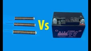 How to make 37V battery from copper wire  37V CopperAluminium VS 37V Liion battery [upl. by Hayouqes]