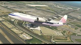 XPlane 11  JARDesign A330  China Airlines  Takeoff KORD Chicago OHare [upl. by Kinata975]