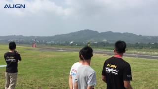 ALIGN 3 Blade Rotor Head test flight 2 [upl. by Anujra]