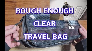 Rough Enough Clear Toiletry Bag Travel Bag Organizer [upl. by Roberts]