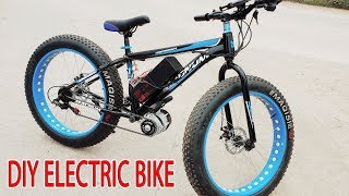 DIY Electric Bike 40kmh Using 350W Reducer Brushless Motor [upl. by Goines]