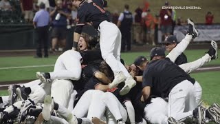 Edwardsville baseball completes backtoback state title runs [upl. by Ahsemal]