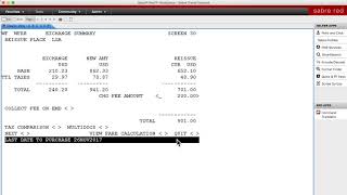 SABRE TUTORIAL SHORT  Flights  Exchanges and Refunds [upl. by Ttevi]