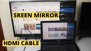 How to Connect laptop Screen on Sony Bravia Smart TV with HDMI [upl. by Terrena]