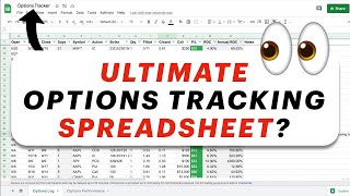 Best Spreadsheet for Tracking Options Trades  Free Download [upl. by Mcclary]