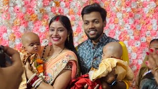 Hamare dono bachcho ka hua Annaprason👩‍🍼 Annaprason Ceremony 😇 [upl. by Dolly]