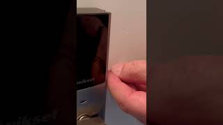 Part 1  How To Change The Kwikset Electronic Deadbolt Batteries [upl. by Nale835]