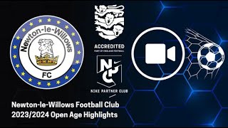 Moore United FC v NewtonleWillows FC  Highlights [upl. by Nic]