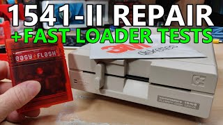 Faulty 1541II Repair plus C64 Fast Loader fight [upl. by Anelagna]