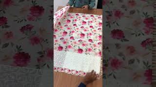 Soft Chiffon floral digital print amp embroidery amp sequence work border950 free shipping8367478324 [upl. by Quiteria]