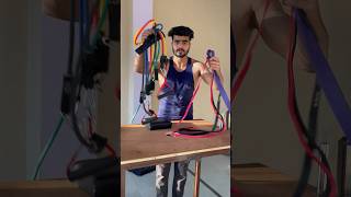 Resistance tube vs resistance band homeworkout equipment resistancebands viralshort [upl. by Ahsennod]