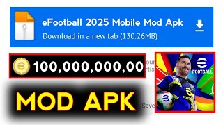 eFootball 2024 v900 MOD APK Menu Unlimited Money Coins Download PES Mobile 25 Mod apk Download Coi [upl. by Asikal]