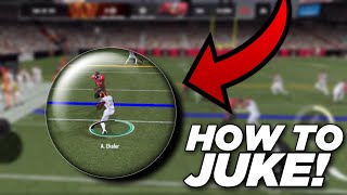 HOW TO JUKE IN MADDEN MOBILE 25 SIMPLE AND EASY [upl. by Aibos]