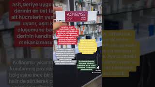 Acnelyse krem kullanım alanları acne acnelysekrem yaşlanmakarşıtı [upl. by Recha]