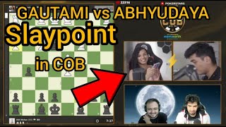 SLAYPOINT in COB 5 Gautami vs Abhyudaya ft Samay Raina amp Sagar Shah [upl. by Lenoil]