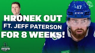 Jeff Paterson reacts to Filip Hronek being out two months and more Canucks topics [upl. by Terena834]