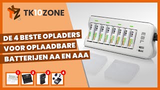 De 4 beste opladers voor oplaadbare batterijen AA en Aaa [upl. by Blair]