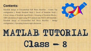 MATLAB TUTORIAL Class 8 Beginner to Advanced Level [upl. by Reuven817]