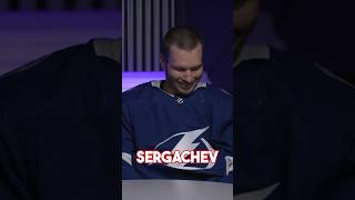 Hardest Interview Of Mikhail Sergachev’s Life 😂 [upl. by Aznarepse399]