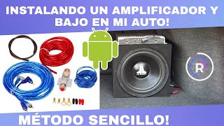 Como instalar autoestereo desde cero donde no hay cables del lado del auto [upl. by Kirt96]