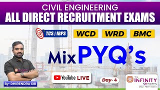 WCD PYQs  WCD Civil Most Expected MCQs  WCD Civil je pyqs Useful For wcd wrd bmc  Day 04 [upl. by Lynnet944]