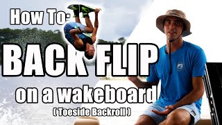 How To Backflip on a Wakeboard  Ts Backroll [upl. by Noynek]