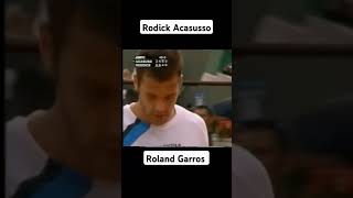 Puntazo de Acasuso vs Rodick en Roland Garros tennis atp tenis argentina sports [upl. by Ecnedac]