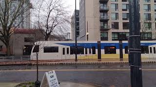 TRIMET MAX Gliding Along Morrison St Into Northwest Portland [upl. by Alejandro289]