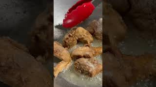 Fried chicken asmr asmr youtubeshorts yummyfood [upl. by Suh372]