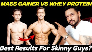 Mass Gainer Vs Whey Protein Which is Best For Skinny Guys  Mass Gainer Before and After [upl. by Macnair540]