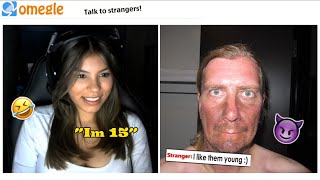 EGirl Trolls CREEPS on OMEGLE [upl. by Nitz]