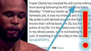 ANNOUNCEMENT ❗️ FRAZER CLARKE CLEARS UP THE FALSE RUMORS OF HIS RETIREMENT 🛑 COUNTERPUNCHED ❗️ [upl. by Aneram]