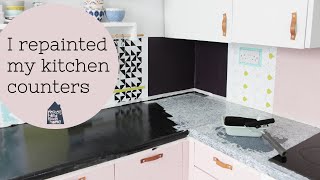 I repainted my kitchen counters [upl. by Ceporah]