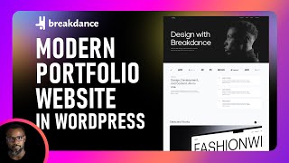 Create Modern Parallax Portfolio landing page in WordPress  Breakdance Builder [upl. by Nhabois]