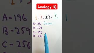 Analogy reasoning test  intelligence test  Aptitude test iq anology shorts [upl. by Yumuk]