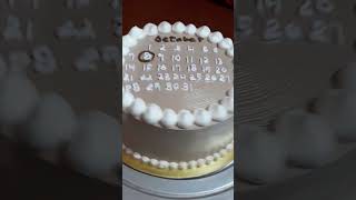 cake calendar cakedecoration youtubeshorts [upl. by Gram]