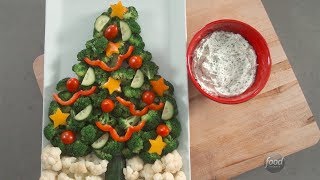 Árbol de navidad hecho con verduras  Recetas Navideñas  Food Network Latinoamérica [upl. by Ridinger238]