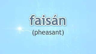 How to Pronounce Pheasant Faisán in Spanish [upl. by Bohman]