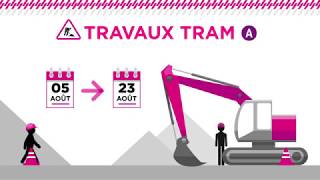 Travaux Tram A  Été 2019  Explications [upl. by Nuris]