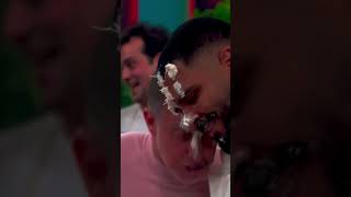 Briga bolo 😱😂🎂 lucianohuck domingãocomhuck tv shorts viralvideos [upl. by Mercier]