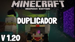 MINECRAFT BEDROCK 120 DUPLICADOR DE BLOQUES CON GRAVEDAD [upl. by Deming965]