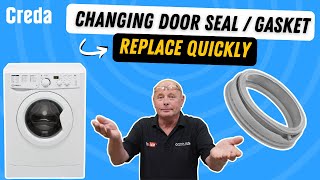 How to replace a door seal or gasket on a washing machine [upl. by Asher]