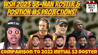 👀WSH 2023 Initial 53Man Roster Prediction Before Training Camp CHALLENGE 2022 Comparisons [upl. by Abbotsun]