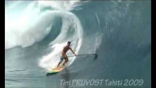 Stand Up Paddle Patrice CHANZY Monster Wave Teahupoo Tahiti [upl. by Akehsay]