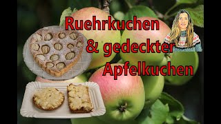 Apfelkuchen Hier das beste Rezept fuer einen saftigen Ruehrkuchen amp einen gedeckten Apfelkuchen [upl. by Nye]